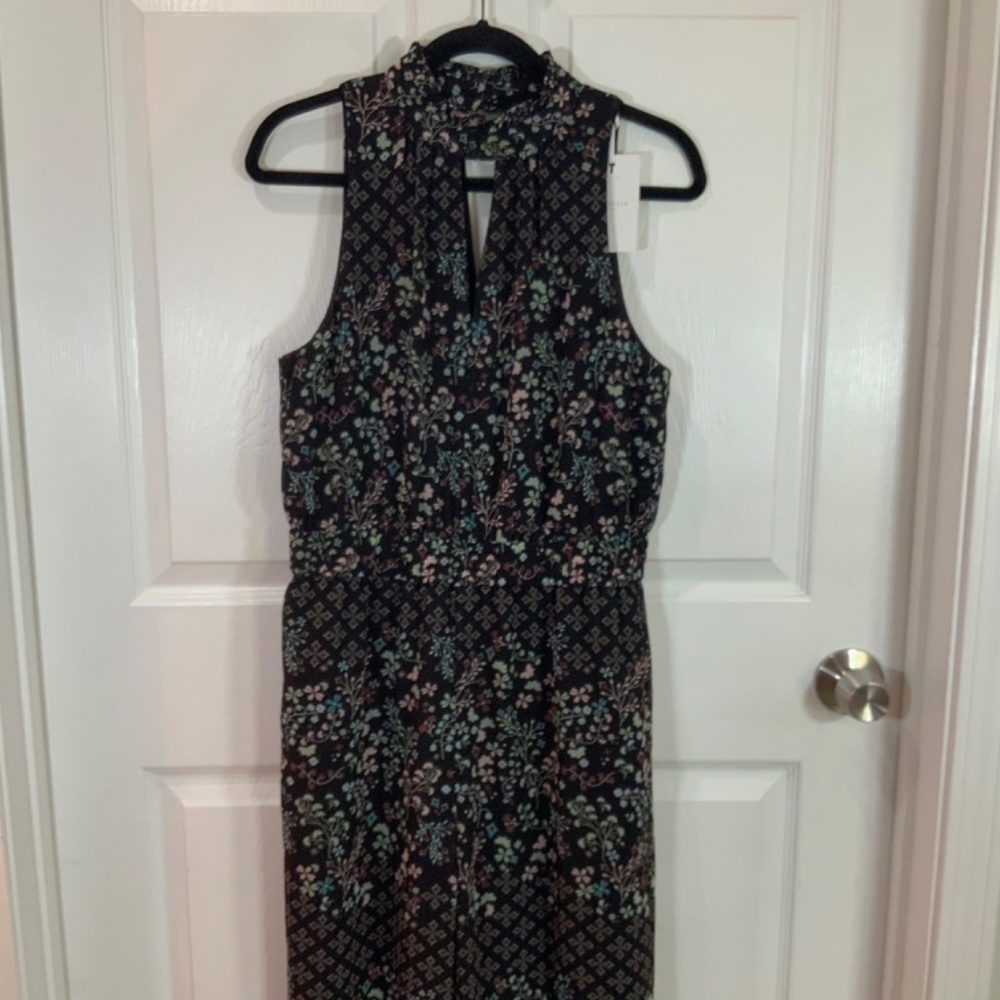 Ted Baker Marcila Hazel Halter Neck Wide Leg Black Floral Jumpsuit Size 3 New - Picture 2 of 13